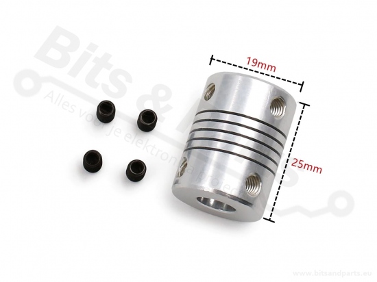 Stepper motor coupling flexible 5x8mm